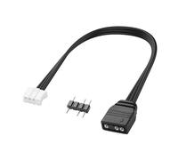 YAODHAOD Adattatore controller da 5 V ARGB a 4/6 pin, 2 pezzi, compatibile con la nave pirata Coolmoon EZDIY-FAB RGB, altre ventole per PC da 4 a 6 pin e dispositivi LED (presa da 3 pin a 4 pin)