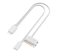 YAODHAOD ARGB Restart Tasti Controller Cassa Manuale RESET Controller Computer 5V ARGB 3 Pin Controllo Luce (Bianco)