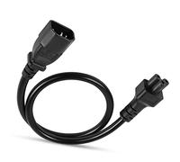 YAODHAOD C14 a C5 Cavo C,10A 125V / 2.5A 250V IEC 3Pole Maschio a Topolino 3Pole Adattatore di alimentazione femminile,per Mickey Mouse Laptop Presa Convertitore (C14 to C5)