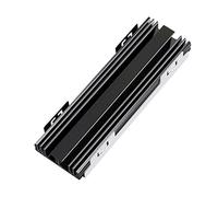 YAODHAOD M.2 Dissipatore di calore NVME 2280 SSD, dissipatore di calore double face, con cuscinetto termico in silicone per PS5 PCIE NVME M.2 SSD o NGFF SATA M.2 SSD computer e PC (nero)