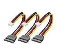 YAODHAOD PH 2.0 4 pin a SATA 15 pin adattatore 3PCS, PH2.0 a SATA femmina, per SSD e HDD da 3,5 pollici, 20AWG 18 cm, per HP OmniDesk OptiPlex ThinkCentre Desktop PC, espansione di memoria SSD/HDD