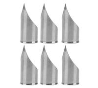 YAOGOHUA 6Pcs Finger Lapel Angler Stainless Steel Quick Lapel Buckle Design Finger Lapel Tools for Sewing Garment Factory
