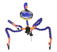 YAOGOHUA Five Arm Flexible Soldering Station Clip with Magnifying Glass Welding Repair Tool (yaogohuaiIJ-01)
