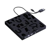 YAOGUI 1. Masterizzatori DVD esterni USB 3.0/Type-C Sli-ms con trasferimento dati veloce e plug-play per Window/Ma-cs USB C esterno CD/DVD Drive