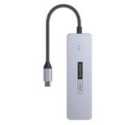 YAOGUI 4 Porte USB C Hubs 10 Gbps velocità Rapida Trasferimento Splitter in Lega Alluminio per Laptop PC Tablet Drive Esterno Tipo C Hubs Trasferimento Dati