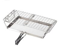 YAOGUI Acciaio inossidabile Tostapane Rack Pieghevole Riscaldatori di Pane Campeggio Avventura Tostapane Vassoio Tostapane Regolabile Acciaio Pieghevole Griglie Acciaio Pieghevole Rack Vassoio