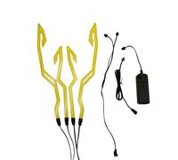 YAOGUI Aggiornamento Alimentato A Batteria Moto Casco Luce di Notte Equitazione Casco Adesivo Luce 3 Modalità Led Moto Luci Per La Guida Notturna