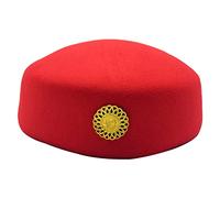 YAOGUI Airline Hostess Hat Air Hostess Cappello Hostess Pillbox Per Le Donne Cap Air Hostess Donne Uniforme Formale