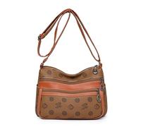 YAOGUI Borsa a tracolla Borse a tracolla Borse a tracolla per le donne Borsa in pelle Borsa a tracolla leggera Pocketbook Viaggio, Marrone giallastro., One Size