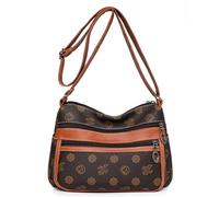 YAOGUI Borsa a tracolla Borse a tracolla Borse a tracolla per le donne Borsa in pelle Borsa a tracolla leggera Pocketbook Viaggio, Marrone, One Size
