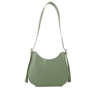 YAOGUI Borsa a tracolla retrò con chiusura a cerniera per lo shopping delle donne borse sotto le ascelle borsa in pelle PU, Verde