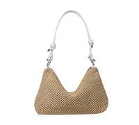 YAOGUI Borsa da donna estate-spiaggia borsa grande capacità borsa tote mare borsa a tracolla in paglia intrecciata moda borsa a tracolla studentesse borsa da scuola donna borsa a tracolla in paglia da