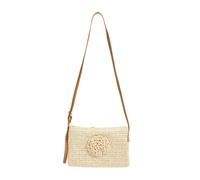 YAOGUI Borsa Da Spiaggia Intrecciata Casual Borsa A Tracolla Con Decori Fiori Con Cinturino Regolabile Per Viaggi In Vacanza Che Offrono Comfort E Stili Amichevoli Da Donna Spalla Per Vacanza