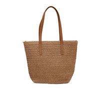 YAOGUI Borse di grande capacità per le donne Borsa a tracolla in tessuto di paglia Borsa da donna Borsa da spiaggia tessuta a mano Borsa da spiaggia femminile Borsa tote all-matching per donna Borsa a