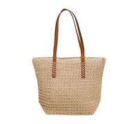YAOGUI Borse di grande capacità per le donne Borsa a tracolla in tessuto di paglia Borsa da donna Borsa da spiaggia tessuta a mano Borsa da spiaggia femminile Borsa tote all-matching per donna Borsa a