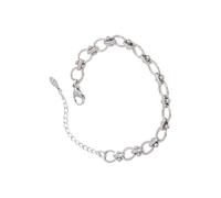 YAOGUI Bracciale aperto alla moda in acciaio inox, leggero, gioiello elegante per abbigliamento casual o formale, set intercambiabile alla moda