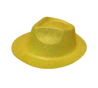 YAOGUI Cappello da cowboy in polvere per adulti a tesa larga scintillante Fedora copertura per la testa di carnevale Halloween cappello da festa di Natale