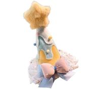 YAOGUI Cerchietto per capelli a forma di stella, per feste di compleanno, in pizzo, con fiocco, per adulti, bambini, eventi speciali, accessori per la testa