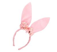 YAOGUI Cerchietto per capelli per cosplay con coniglietti e fiori, accessorio per costume per tutte le età