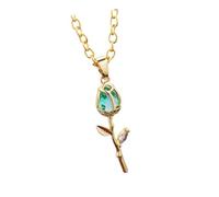 YAOGUI Collana Tulipani Dorati Boemian Styles Con Un Accessorio Comodo A Ciondolo Floreale Smaltato