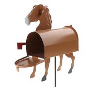 YAOGUI Coperture per cassette postali a forma di cavallo/pollo, copertura per cassetta postale in metallo, copertura per cassetta delle lettere da giardino, decorazione standard