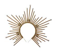 YAOGUI Di Notre Dames Con Fibbia Testa Fascia per Capelli Divertente Eagerato Romanzo Corone Halloween Strega Cerchietto Stella a Cinque punte Rotondo Copricapo Per Le Donne