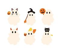 YAOGUI Divertente Accessori decorativi Adesivo Telefono Figurine Sorpresa Giocattolo Figurine Halloween Zucca Telefono Toppers Halloween Copertura superiore del telefono