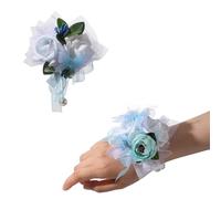 YAOGUI Elegante Set Corde Da Polso Da Sposa Seta Con Realistici Per La Reception Alla Cerimonia Set Corde Nozze Formali Per L'evento Formale