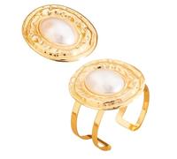 YAOGUI Elegante set di anelli ovali e accessori leggeri gioielli esagerati per riunioni di lavoro ed eventi sociali accessori per riunioni di lavoro, Misura unica, come descritto
