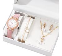 YAOGUI Elegante Set Presente Orologio Pratico Con Gioielli In Lega Accessori In Lega Alla Perfetti Per Stili Quotidiani E Set Gioielli E Orologi Della Occasionali
