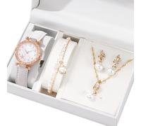 YAOGUI Elegante Set Presente Orologio Pratico Con Gioielli In Lega Accessori In Lega Alla Perfetti Per Stili Quotidiani E Set Gioielli E Orologi Della Occasionali