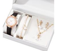 YAOGUI Elegante Set Presente Orologio Pratico Con Gioielli In Lega Accessori In Lega Alla Perfetti Per Stili Quotidiani E Set Gioielli E Orologi Della Occasionali