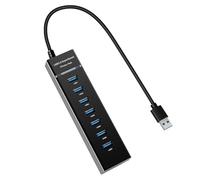 YAOGUI Hub USB 7Port USB3.0 Adattatore Con Indicatori LED Per Desktop Laptop Tastiere Stampante 5Gbps Trasferimento Dati