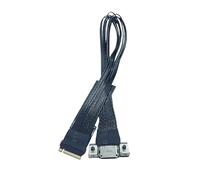 YAOGUI Lunghezza Flessibile A 4i SFF8611 Cavo Adattatore di Estensione con Fori Fissi per L'Installazione Sicuro in Computer