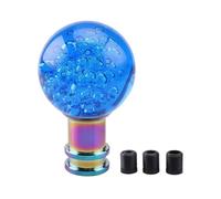 YAOGUI Pomello del cambio moderno in acrilico con adattatori da 8 mm, 10 mm, 12 mm, cambio liscio, adatto per auto manuali automatiche, pomello del cambio ergonomico