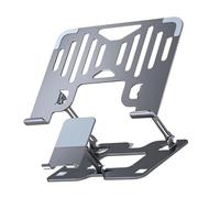 YAOGUI Stipero Laptop In Acciaio Legale Regolazione Altezza Pieghevole A Base Ventilata A Prova Imbottitura Silicone Ampio Supporto Per Laptop Traspirato Per Computer
