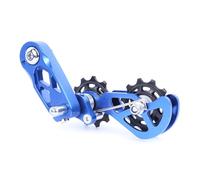 YAOGUI Tendicatena per biciclette Guida per catena per biciclette Protezione per bici in lega di alluminio Convertitore regolatore di velocità singola Guida convertitore regolatore bici a velocità