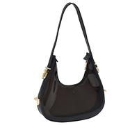 YAOGUI Trasparente Trasparente Jelly Ascelle Borsa A Tracolla Per Le Donne Borse Di Lusso E Borse Borse Sactchel Sacchetto Della Gelatina PVC Borsa, Nero