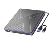 YAOGUI Unità disco esterna USB3.0 Tipo C Lettore di dischi Masterizzazione Compatibile Laptop Desktop Sistemi multipli Scrittore USB C