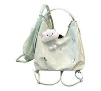 YAOGUI Zaino convertibile multifunzionale per viaggi di lavoro di grande capacità con cinghie regolabili Design ergonomico PU Borsa da ufficio unisex moderna, C