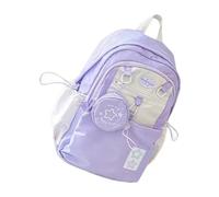 YAOGUI Zaino da scuola per libri, alla moda, da viaggio, zaino per computer portatile, elegante, casual, semplice, bello, per le donne, Viola