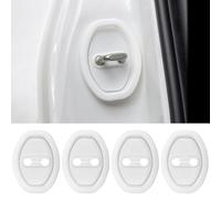 yaohaishao 4 Pezzi Protezione per Serratura Portiera Auto per Audi Q5 8R S RS 2009-2016, Coperture di Protezione per Chiavistelli in Silicone Copertura per Serratura Portiera,White