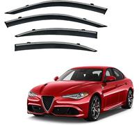 yaohaishao Deflettore Antivento per Finestrini Auto per Alfa Romeo Giulia 952 2015-2025, Protezione Antipioggia per Finestrini Auto Deflettore Antipioggia Deflettori