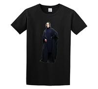 YAOHANXIN Summer Classic Round Neck T-Shirt Alan Rickman Severus Snape Pose T-Shirt Black L
