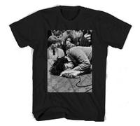 YAOHANXIN The Doors Jim Morrison Passed out ON Stage T Shirt Men T Shirt Noel 85 Black M