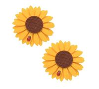 YAOHY Calamite Tende del Girasole di Simulazione, Cravatte Fermatende Calamita Multifunzionali Convenienti della Pianta della Coccinella(Clip)