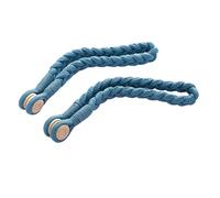 YAOHY Legami Magnetici della Calamite Tende, Semplici Fermatende Calamita di Legno, Moderni Cravatte per Tende di Installazione Senza Punch(Blu)