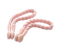 YAOHY Legami Magnetici della Calamite Tende, Semplici Fermatende Calamita di Legno, Moderni Cravatte per Tende di Installazione Senza Punch(Pink)