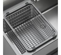 YAOHY Scolapiatti Da Appoggio Di Grande Capacità, Scolapiatti Per Lavello Resistente Alla Ruggine, Scola Piatti In Acciaio Inossidabile Per Frutta E Verdura(37cm,Without chopstick rest)