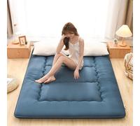 YAOJIA Materasso futon giapponese da pavimento, tatami spesso in 100% cotone, materassino pieghevole, dormitorio portatile, lettino arrotolabile(N,150 * 200cm (59 * 78 inches))